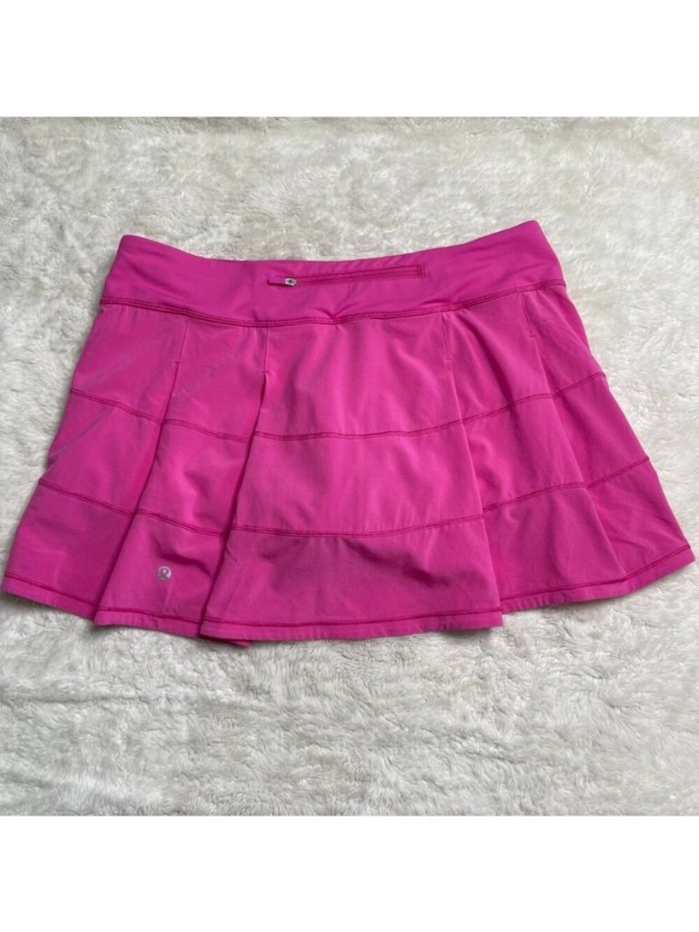 Lululemon Pace Rival Mid-Rise Skirt Pink Size 10 Tiered Running Tennis Flirt